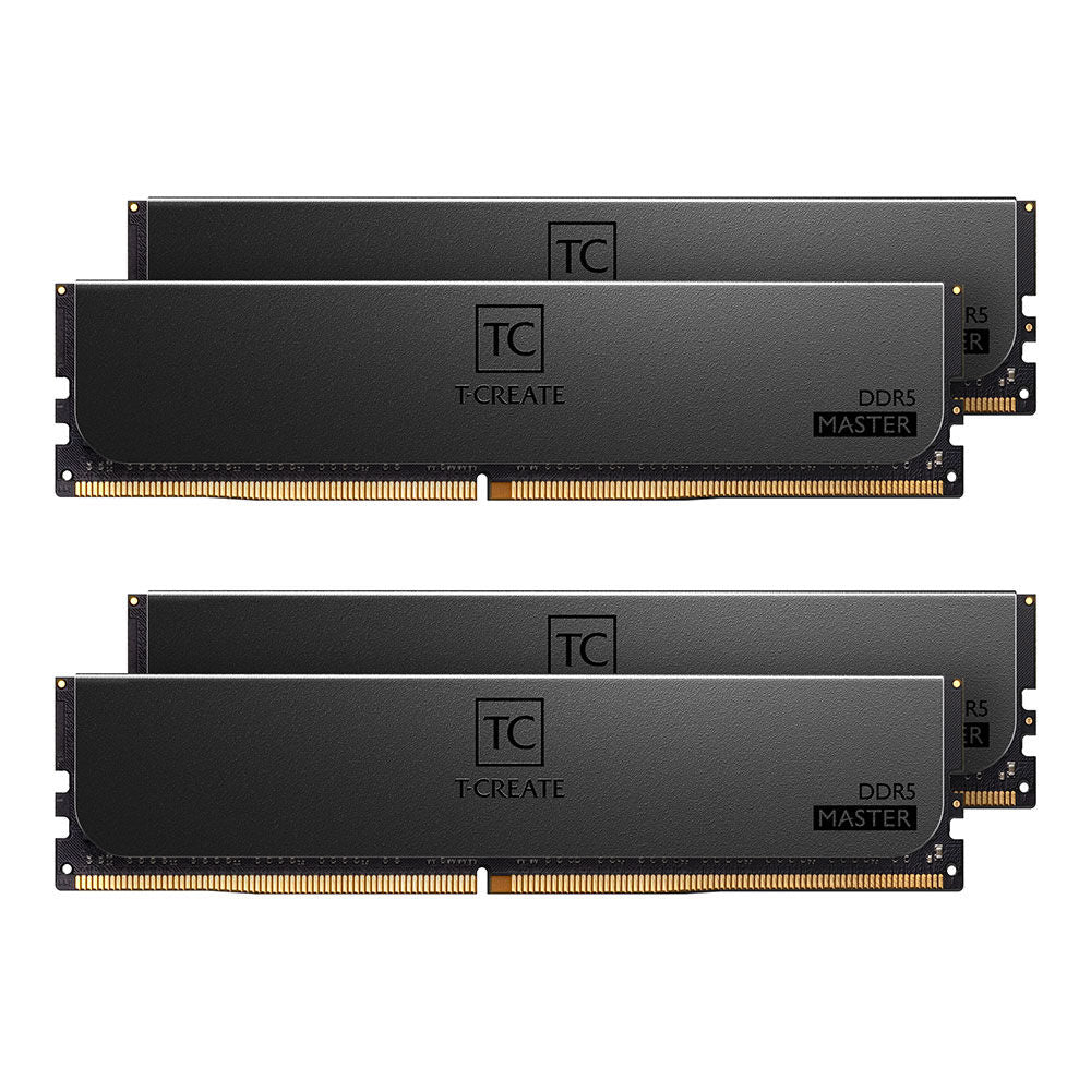 Team Group Kit 64GB (4 x 16GB) DDR5 RDIMM 6000MHz T-Create Master Preto CL32