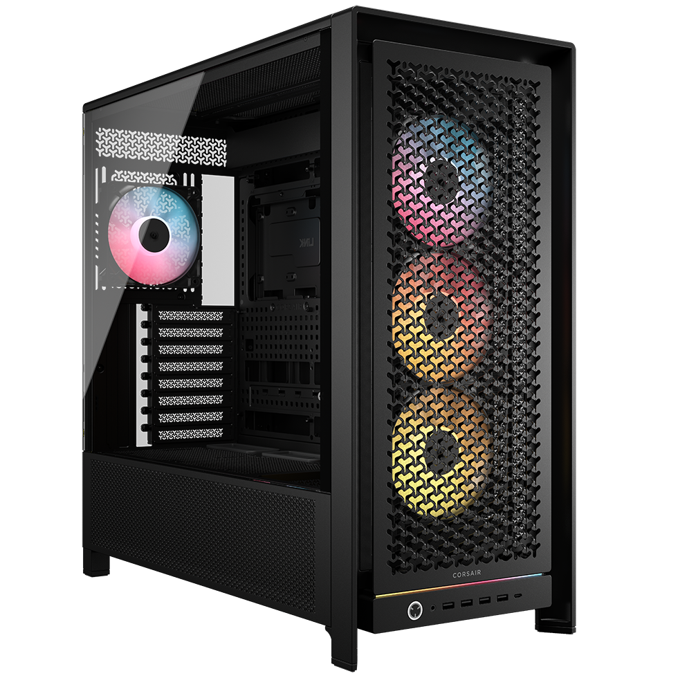 Caixa E-ATX Corsair Frame 5000D RS ARGB Airflow Preto Vidro Temperado