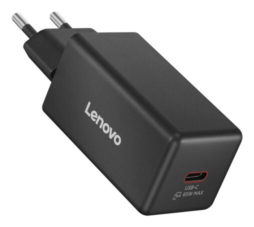 Carregador Lenovo de Parede Mini USB-C 65W GaN + Cabo USB-C 2m