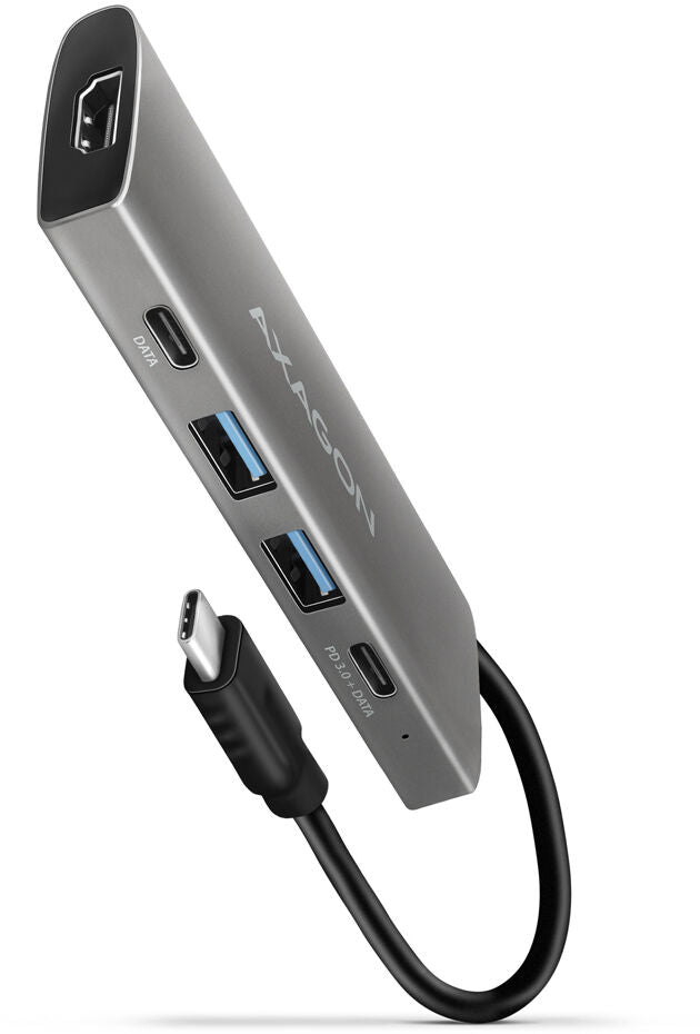 HUB USB-C AXAGON HMC-5G21 2x USB-A + 2x USB-C + HDMI, USB-C 3.2 Gen 2 10Gbps, PD 60W