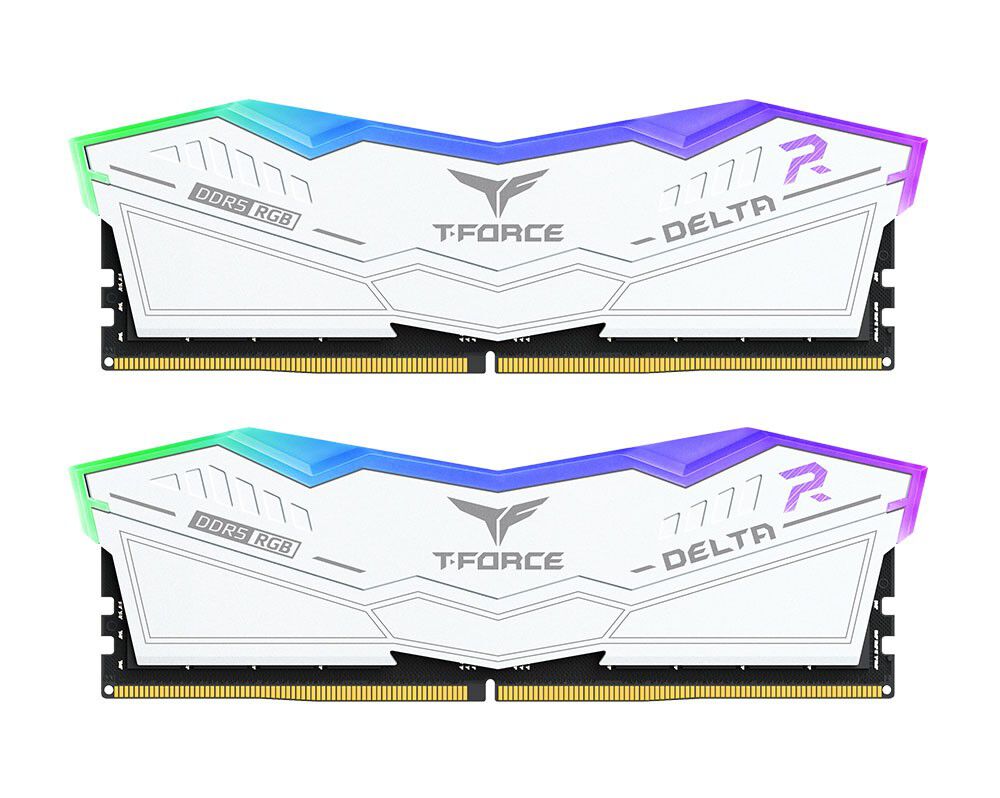 Team Group Kit 32GB (2 x 16GB) DDR5 6000MHz Delta RGB Branco CL38