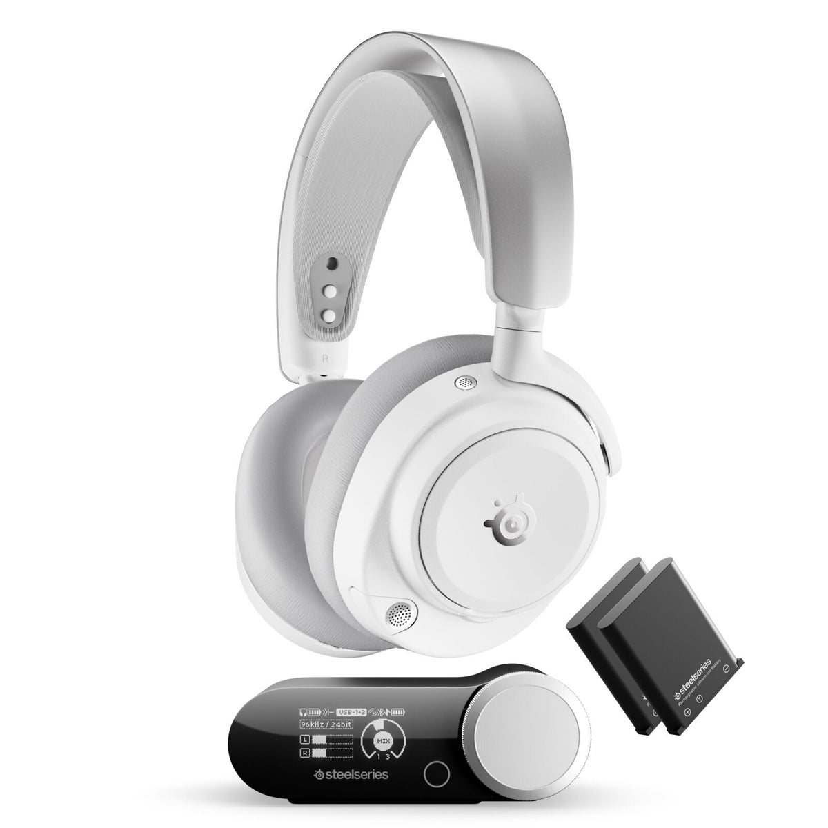 Headset SteelSeries Arctis Nova Pro OMNI Wireless/Bluetooth Branco