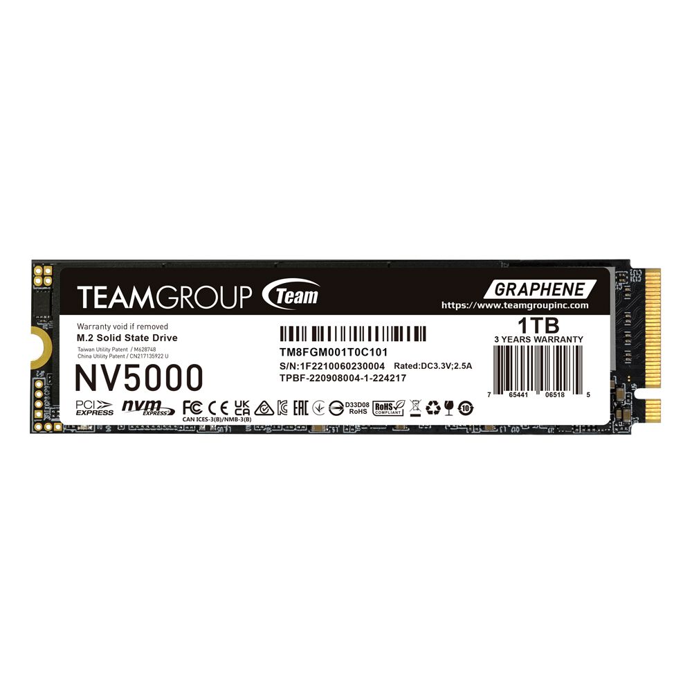 SSD Team Group NV5000 1TB Gen4 M.2 NVMe (4500/1900MB/s)