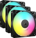 Ventoinha Corsair RS120 ARGB PWM Preta 120mm (Pack 3)