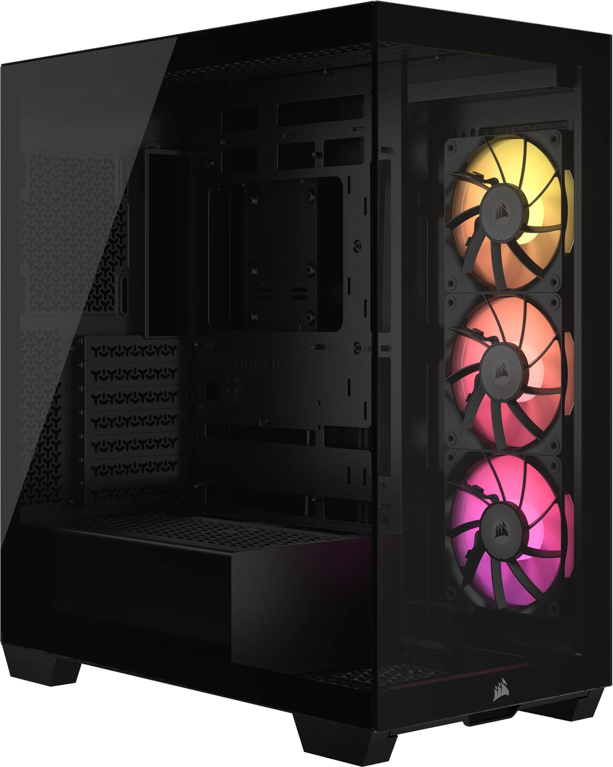 Caixa ATX Corsair iCUE LINK 3500X RGB Preta Vidro Temperado