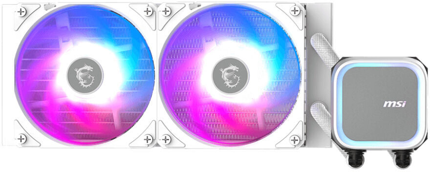 Water Cooler CPU MSI MAG CORELIQUID A13 240mm ARGB Branco