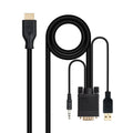 Cabo Conversor Nanocable VGA/M+AUDIO/M+USB-A/M-HDMI/M,1.8M