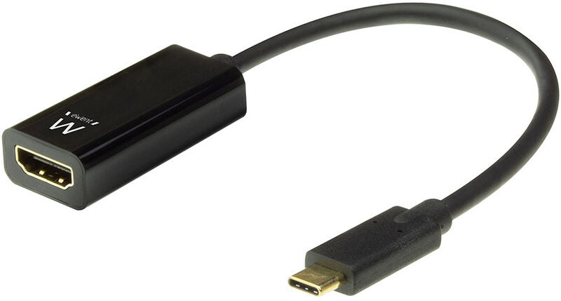 Cabo Conversor Ewent USB C Macho > HDMI 4K Preto