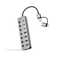 Hub Nanocable USB-C+USB-A/M para 4xUSB-A + 3xUSB-C 3.0 + USB-C 5V