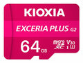 Cartão Kioxia Exceria Plus G2 SDXC UHS-I C10 U3 V30 A1 64GB