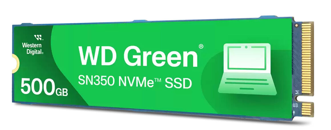 SSD Western Digital Green SN350 500GB Gen3 M.2 NVMe (2400/1500MB/s)