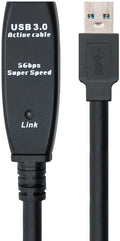 Cabo USB 3.0 Nanocable Extensão USB-A M/F 15 M Preto