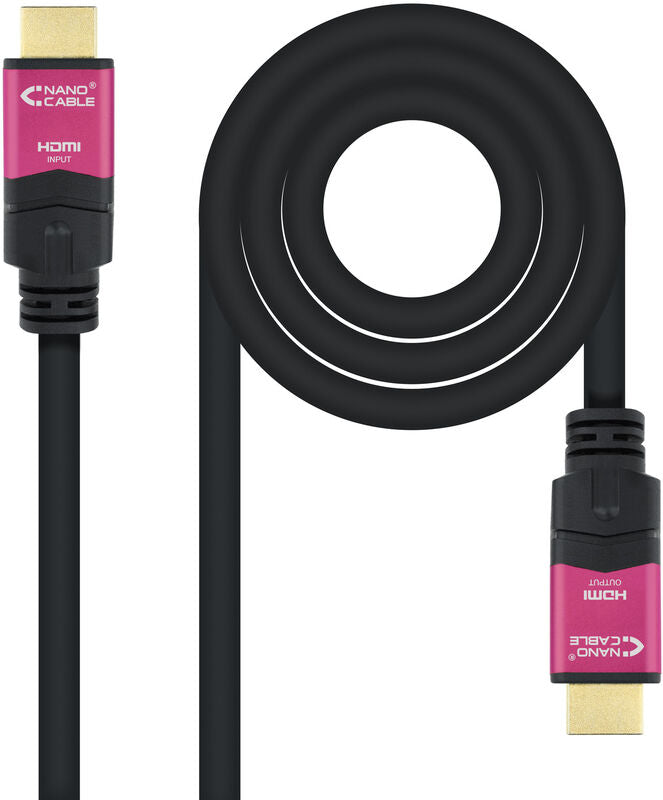 Cabo HDMI V2.0 4K@60Hz 18Gbps Nanocable A M/M 15 M Premium Preto