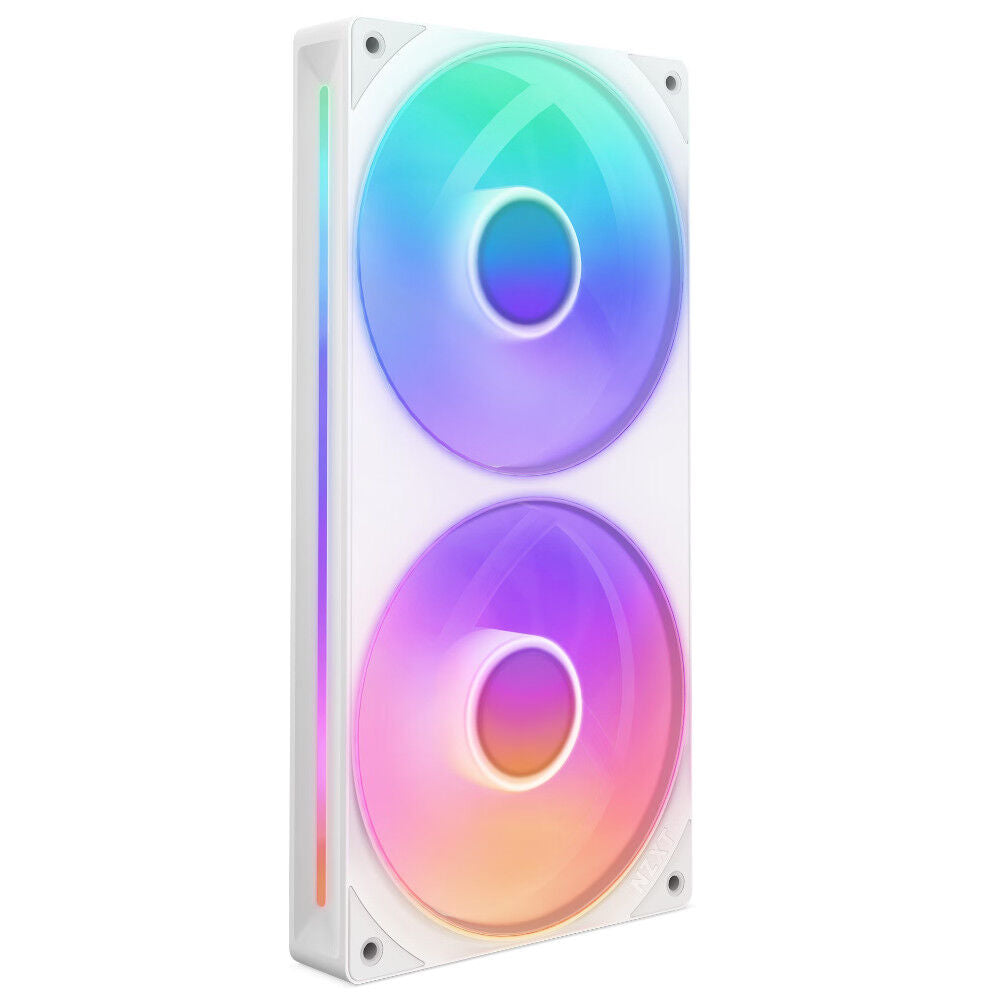 Ventoinha NZXT F280 RGB Core Single-Frame Brancas - Dupla Ventoínha 140mm (280mm)