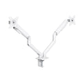 Suporte de Mesa Tooq Duplo Tilt e Giratório c/mola 17" a 32" Max. 9Kg Branco