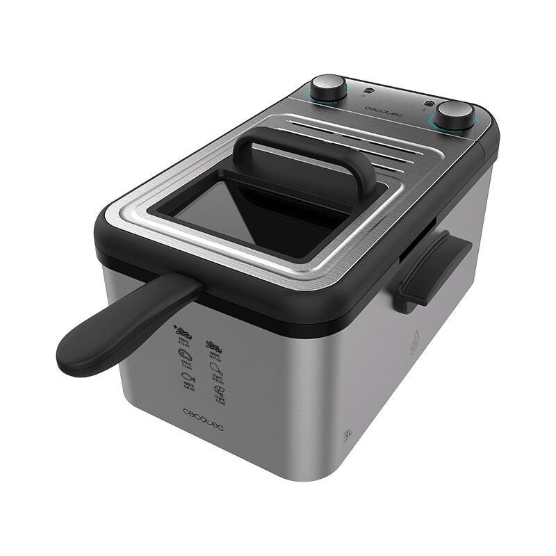 Fritadeira a Óleo Cecotec CleanFry Infinity 3000 3L 2400W Inox