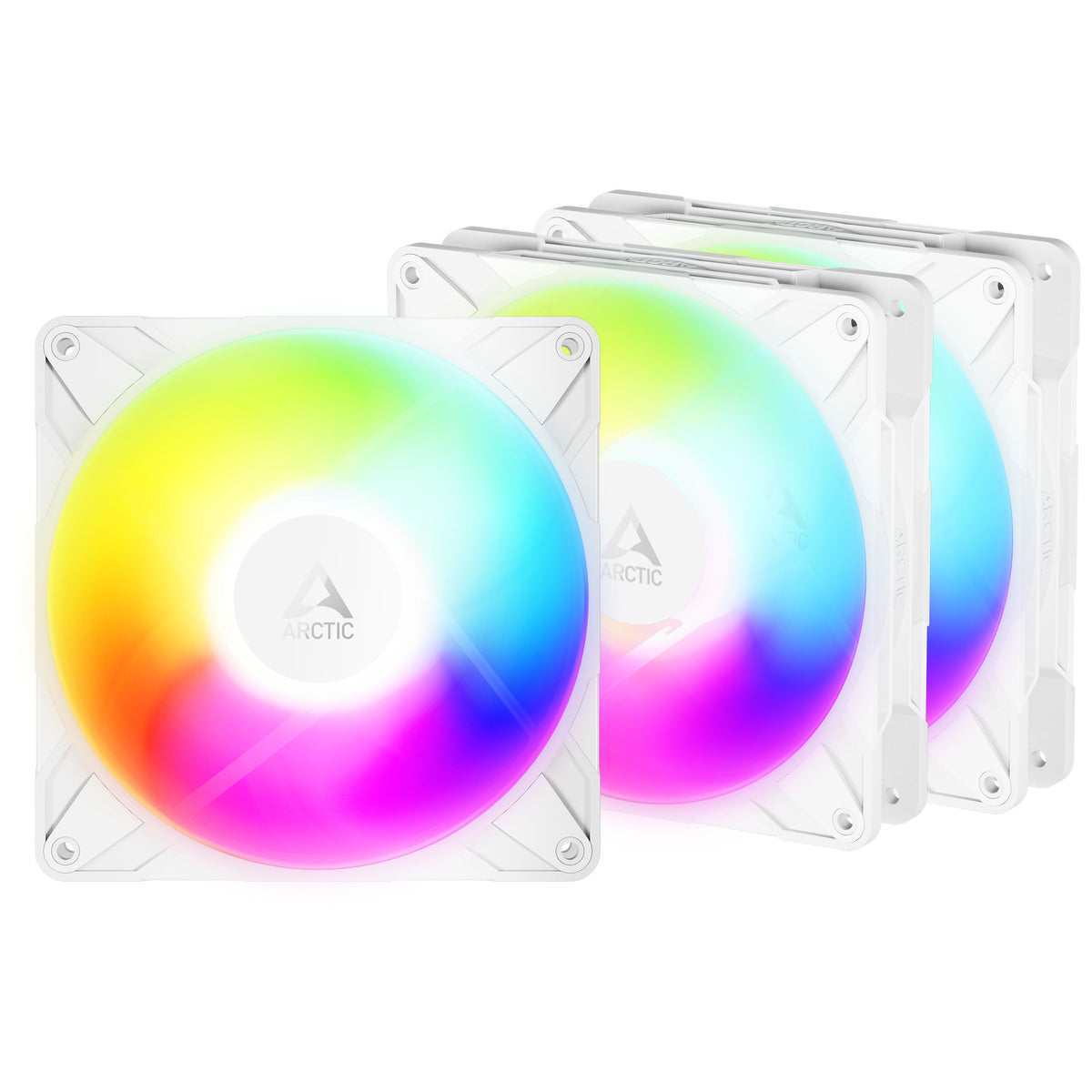 Ventoinha Arctic P14 PRO Reverse PWM A-RGB 140mm (Pack 3) - Branco
