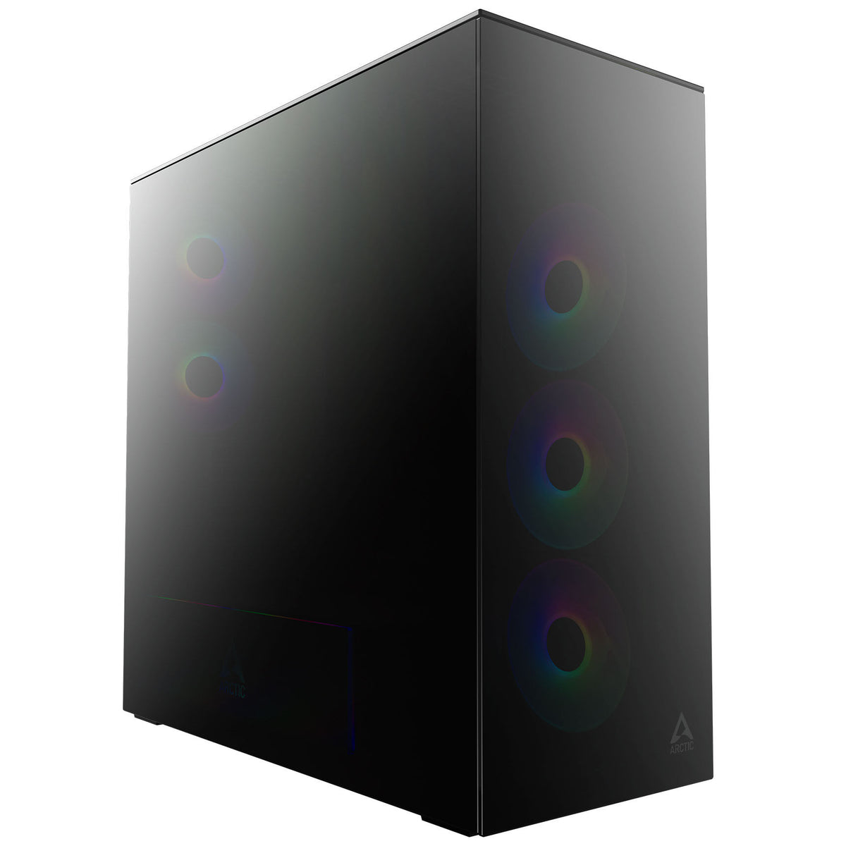 Caixa E-ATX Arctic Xtender ARGB Vidro Temperado Preto Espelhado