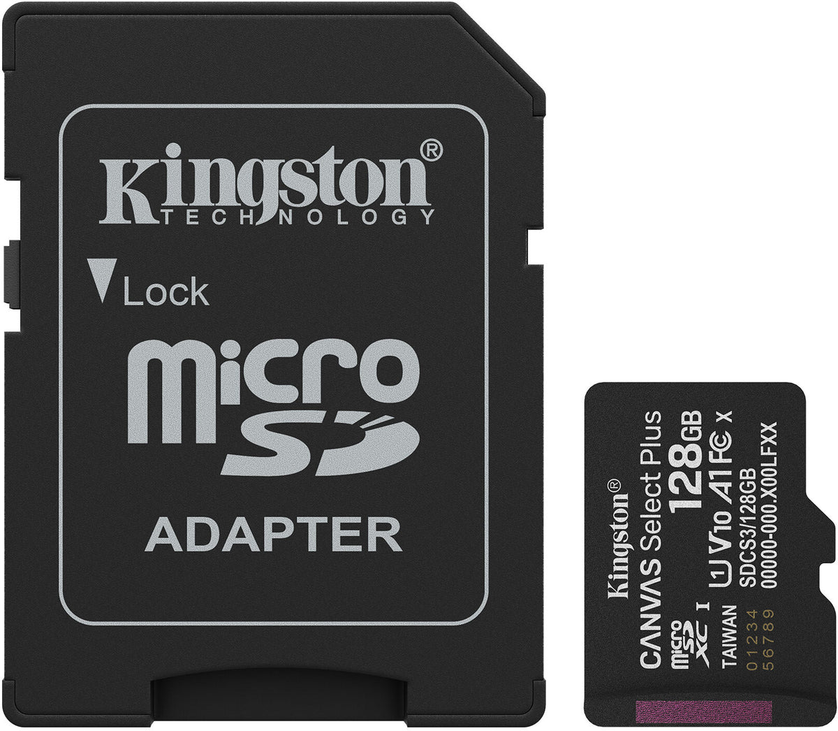 Cartão Kingston Canvas Select Plus Gen3 150MB/s MicroSDHC UHS-I A1 128GB