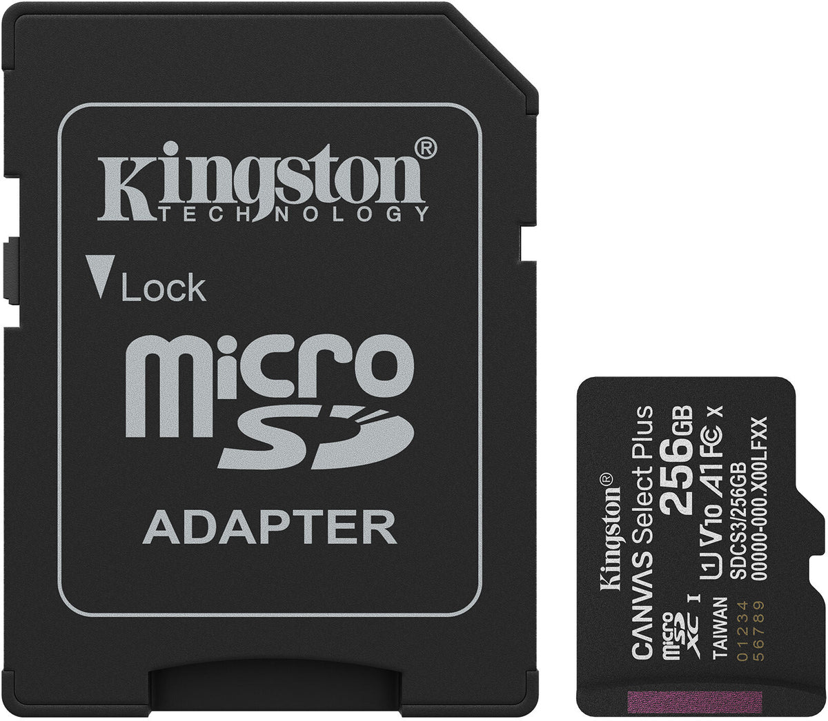 Cartão Kingston Canvas Select Plus Gen3 150MB/s MicroSDHC UHS-I A1 256GB