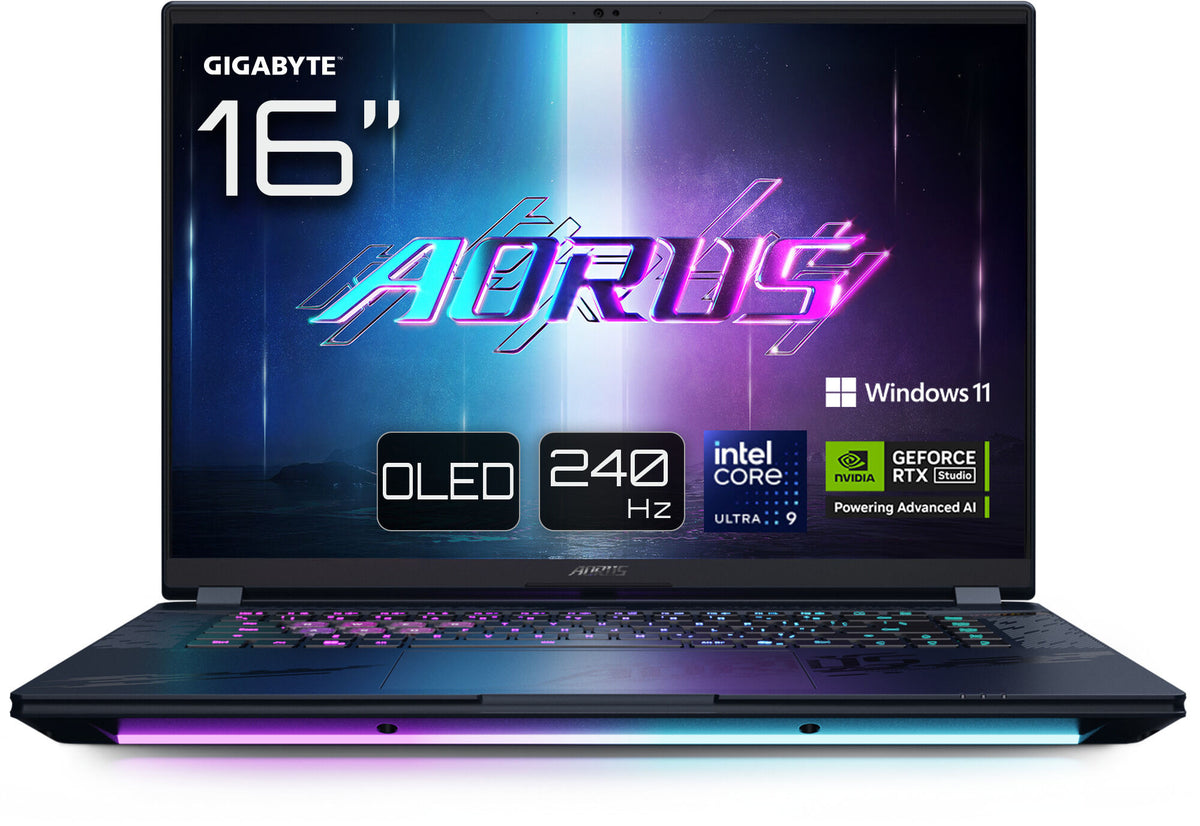 Portátil Gigabyte AORUS Master 16 BZHC6PTE64SP 16" Ultra 9 275HX 32GB DDR5 1TB RTX 5090 OLED 240Hz W11 Pro