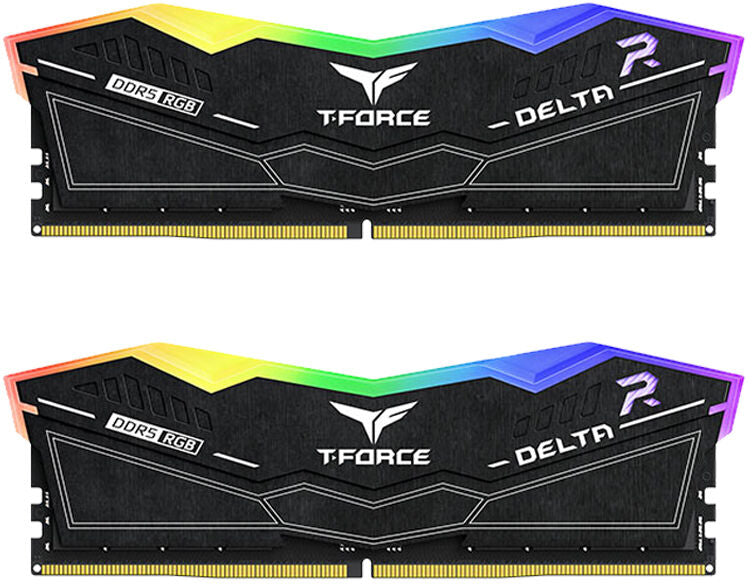 Team Group Kit 32GB (2 x 16GB) DDR5 6000MHz Delta RGB Preto CL30