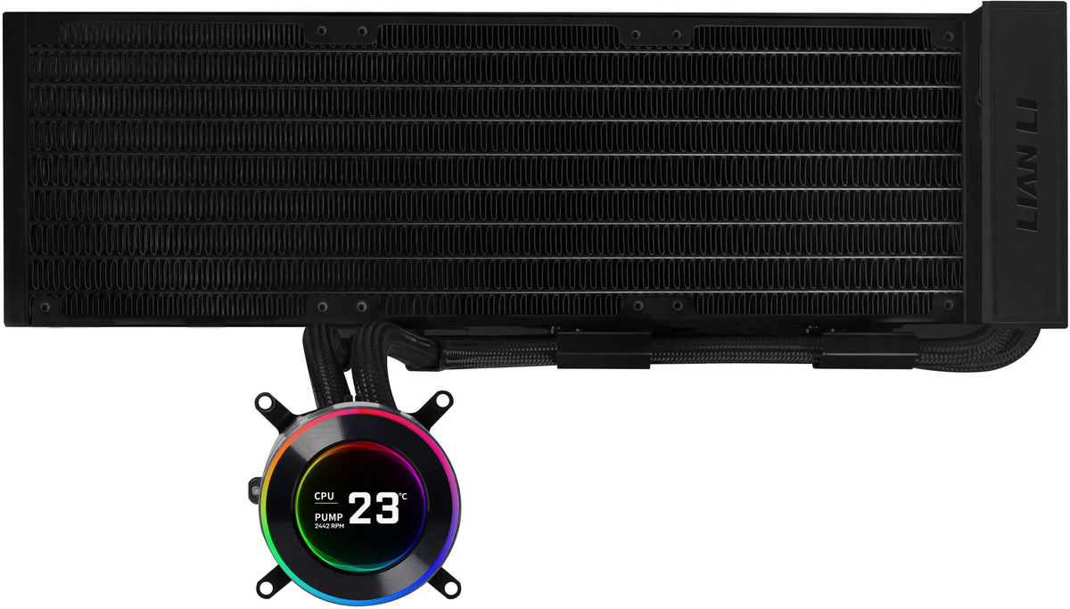 Water Cooler CPU AIO Lian Li HydroShift II LCD-C 360 Preto - 360mm S/Ventoinhas