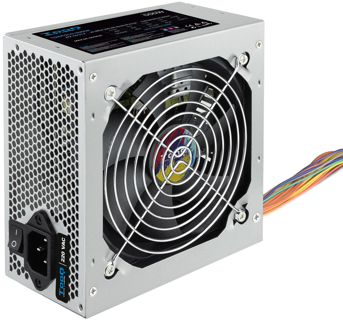 Fonte de Alimentação Tooq 500W PFC Activo