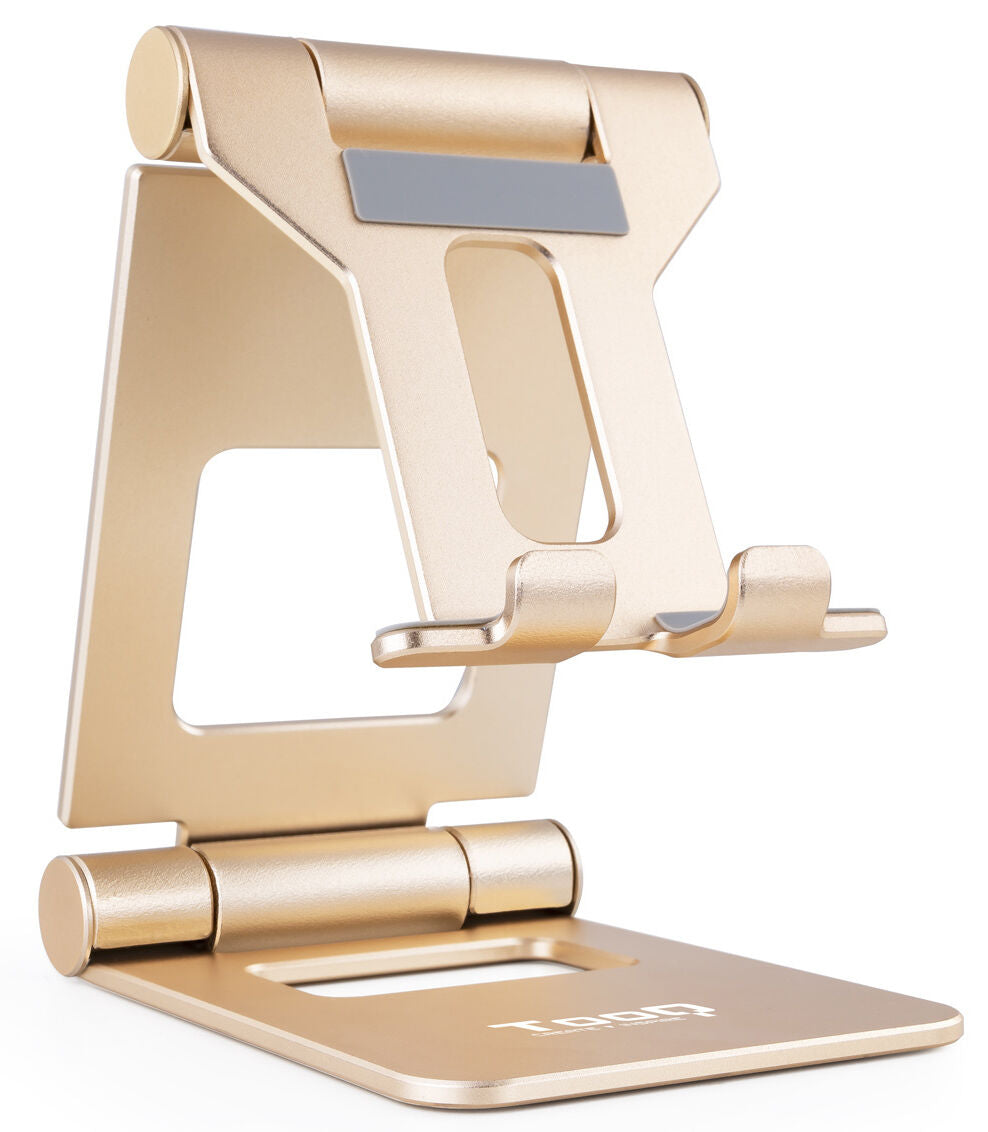Suporte de Mesa Tooq Ajustável p/ Smartphone/Tablet Max. 10" Dourado