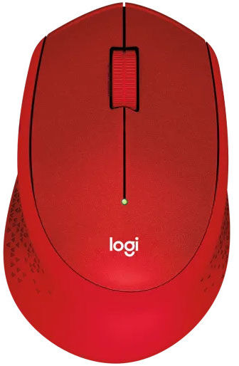Rato Óptico Logitech M330 Silent Plus Wireless 1000DPI Vermelho