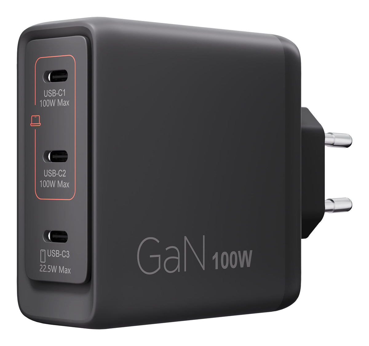 Carregador Lenovo de Parede Multi Portas USB-C 100W Dual GaN + Cabo USB-C 1.8m