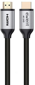 Cabo HDMI Premium Ewent HDMI 2.0 Macho/Macho c/Ethernet 4K@60Hz 5 M Preto