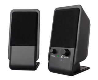 Colunas Ewent EW3528 Estéreo 2.0 12W RMS Pretas