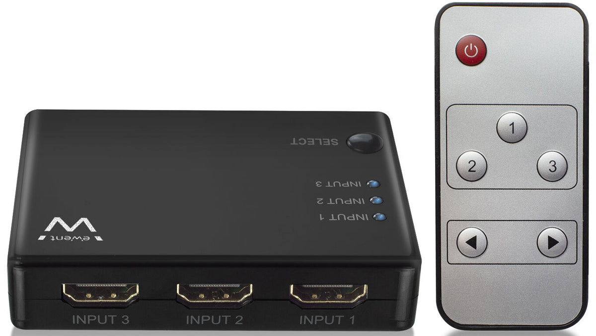 Switch HDMI Ewent 3 Portas 4K@30Hz