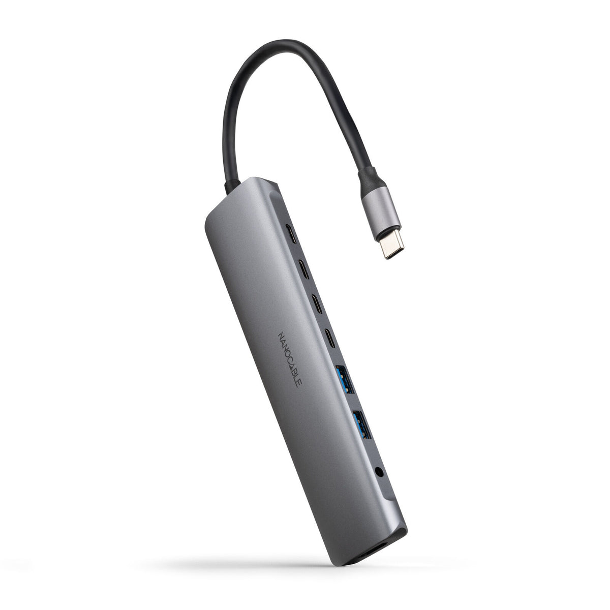 Hub Nanocable USB-C 2xUSB-A+3xUSB-C+USB-C CARGA+HDMI+AUDIO