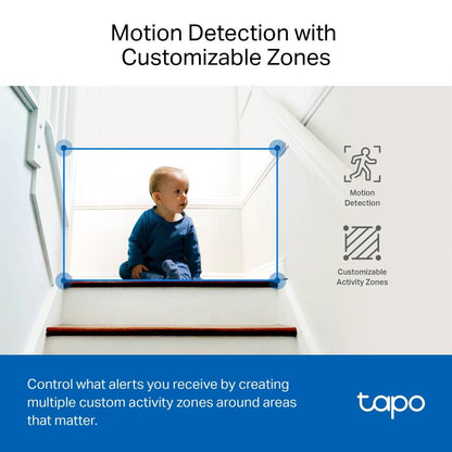 Câmara de Segurança TP-Link Tapo TC72 2K Pan/Tilt AI Home Security Wi-Fi