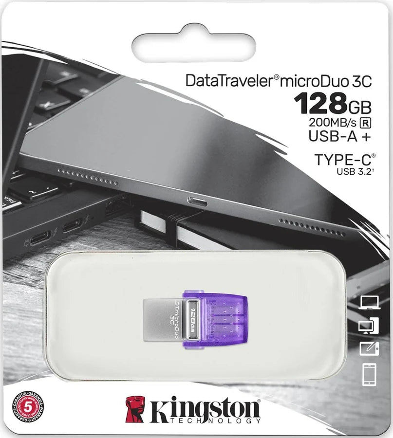 Pen USB Kingston 128GB USB-C + USB-A
