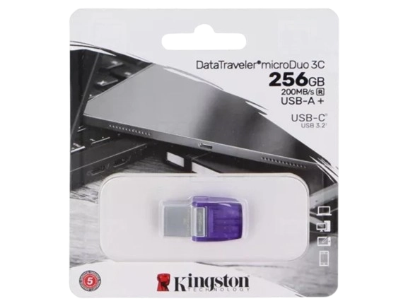 Pen USB Kingston 256GB USB-C + USB-A